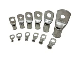 Copper Tube Terminals Cable Lugs Terminal Battery Welding Ring Crimp (All Sizes) - Picture 1 of 41