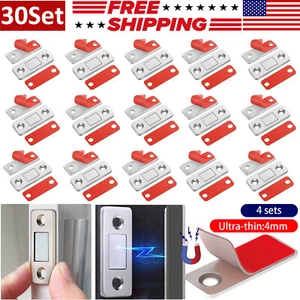Ultra-thin Invisible Punch-Free Strong Magnetic Door Cabinet Closer Stoppers Lot - Picture 1 of 13