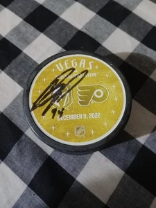 Brayden Pachal Firmado Le Match up Puck Vegas Golden Knights 5/48 - Imagen 1 de 2