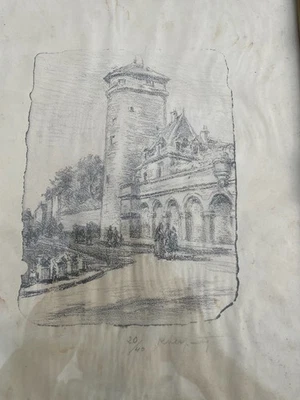 2 rares litographies noir et blanc de Roger Serpantié - Photo 1/4