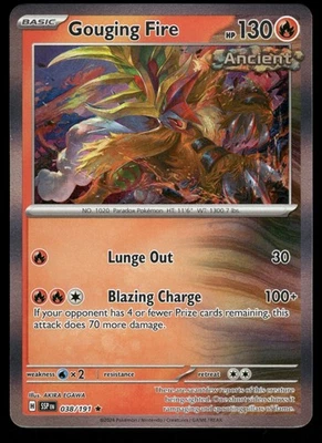 Gouging Fire 038/191 SSP SV08: Surging Sparks Holo NM - Image 1 of 2