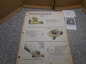 Lawn Boy Parts Catalog for 1965 for Mowers Snowblowers Trimmer & Tillers - Picture 1 of 9