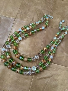 Superb 1959 Vintage Christian Dior Necklace 3 Row - Picture 1 of 6