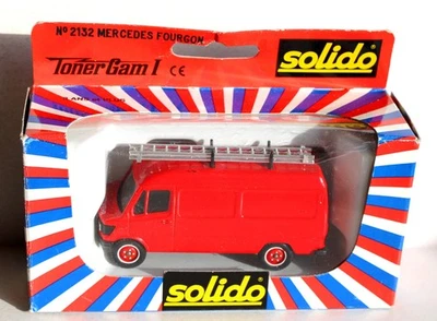 SOLIDO 1/50 POMPIER 2132 FOURGON MERCEDES 407D VEHICULE SERVICE SECOURS INCENDIE - Photo 1/2