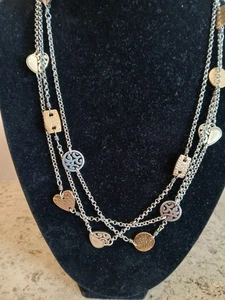 Brighton Vintage Set Halskette und Armband Silber und Gold im Ruhestand - Bild 1 von 17