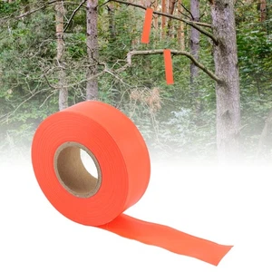 Orange High Vis Camping Marking Ribbon Roll Caution Tape Waterproof 100 Metre - Bild 1 von 9