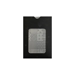 Versatile Nail Designs Plate Striped Checkered Houndstooth Stainless Steel Tool - Picture 1 of 8