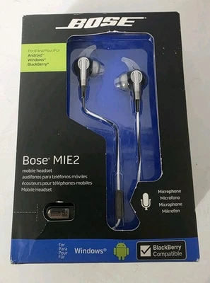 New  Bose MIE2 Mobile Headset Headphones Android Blackberry New Factory Sealed  - Image 1 of 4
