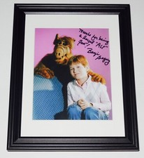 BENJI GREGORY AUTOGRAPHED 8X10 COLOR PHOTO (FRAMED & MATTED) - ALF!