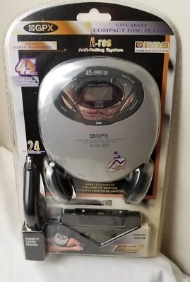 GPX C3974 Reproductor de CD Portátil - Jogger Antichoque Protección Coche Kit Nuevo en Caja Cargador Foto 1 de 4