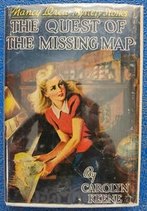 1955 HBDJ CAROLYN KEENE ~ NANCY DREW MYSTERY ~ THE QUEST OF THE MISSING MAP (C) - Imagen 1 de 9