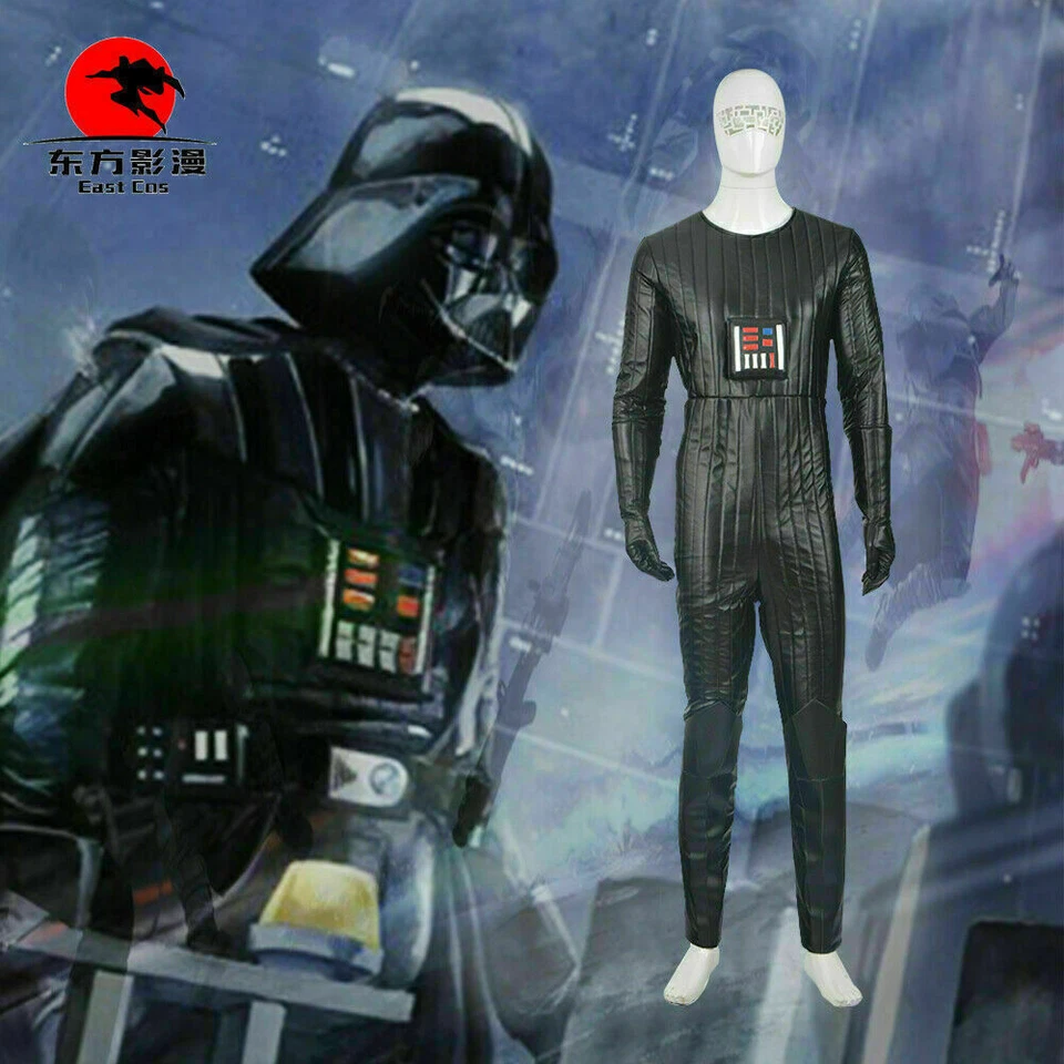 Starwars Costume Black Jumpsuit Star Wars Darth Vader Cosplay Suit - Image 1 of 4