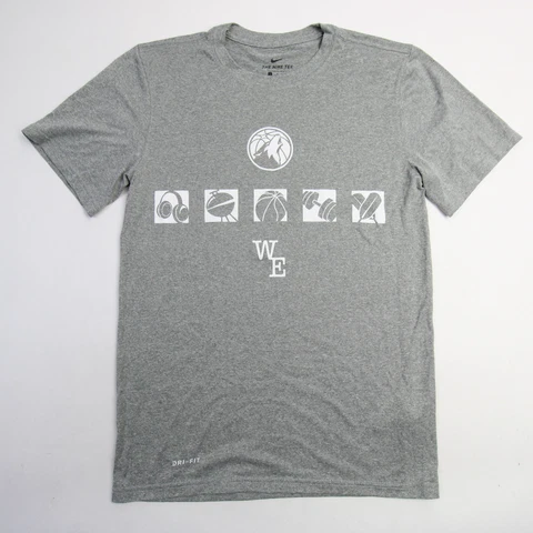 Minnesota Timberwolves Nike Nike Tee Short Sleeve Shirt Men's Gray New Cover