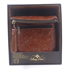 Patricia Nash Louise Caja Florence Convertible Marrón Mochila Cuero Grano - Imagen 1 de 12
