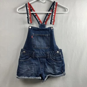 Levis Jeans Overalls Shortall Blue Youth  Regular 12 Years Cut offs - Picture 1 of 12