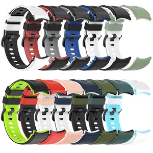 For Samsung Galaxy Watch 4 40/44mm 42/46mm Classic Strap Silicone Sports Band - Photo 1 sur 25