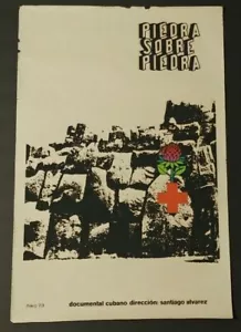 Cuban Art Silkscreen Movie Poster "Piedra Sobre Piedra" Ñiko 1973 - Picture 1 of 10