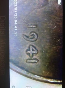 1941p 2 Error High Grade Wheat Cent~Woody & Small Rim Cud. - Picture 1 of 12