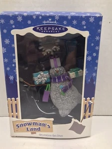 2003 Hallmark Snowman's Land "Snow Time Like The Present” Christmas Ornament NIB - Picture 1 of 3