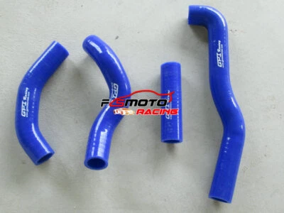 Silicone Radiator Hose Kit For KAWASAKI KX250 KX 250 1988 1989 88 89 Blue - Image 1 of 4