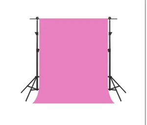 5x7ft Pink Backdrop Pink Screen Background Solid Color Photography - Picture 1 of 3