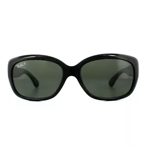 Ray-Ban Sonnenbrille Jackie Ohh 4101 601/58 Schwarz Grün Polarisiert - Bild 1 von 10