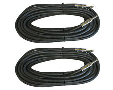2 1/4 to Speaker pro audio cables 14Ga gauge Ts mono Pair 50ft foot Pa Dj cords