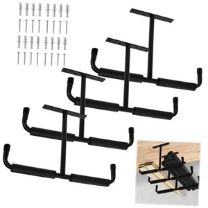 4 Pack Overhead Garage Storage Hooks, 17" Heavy Duty Ceiling Mount Hangers, - Picture 1 of 8