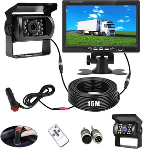 Retrocamera Camper Telecamera per Auto, Monitor LCD Da 7" E Telecamera per Auto - Foto 1 di 12