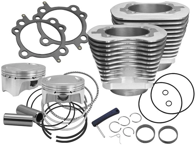 S&S 110" Sidewinder Big Bore Kit Silver #910-0650 Harley Davidson - Image 1 of 1