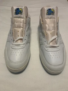 North Carolina UNC Teer hochhackige Schuhe weiß & blau Rameses Logo Größe Herren 9 1/2 - Bild 1 von 15