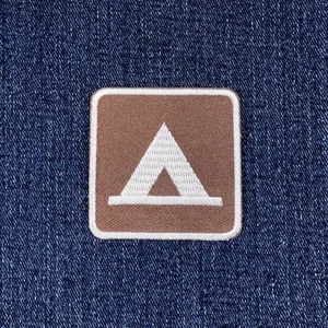 Camping Patch - Embroidered Tent Activity Sign Badge 2" (Iron On) - Picture 1 of 2