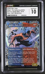 SPIDER-MAN 2099 Marvel's Spider-Man Borderless Foil Rare CGC 10 MTG - Picture 1 of 2