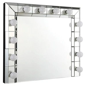 ACME Dominic Horizontal Rectangle Glass Wall Decor in Mirrored - Picture 1 of 5