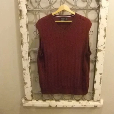 NAUTICA LUXURY PERFORMANCE CUELLO EN V SUÉTER CHALECO-XL Foto 1 de 3