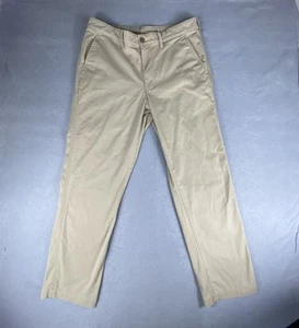 LL Bean CoolMax Chino Pants Mens 33x32 Beige Comfort Stretch Classic Fit 513046 - Picture 1 of 6