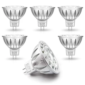 MR16 7W GU5.3 Led Bulbs Replace 50W-75W Halogen Equivalent,2700K Warm White,1... - Picture 1 of 6