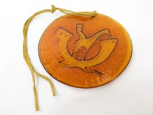 VTG Mid Century HOLMEGAARD ART GLASS SUNCATCHER GIRRAFE Ornament NOAHS ARC Retro - Picture 1 of 9