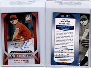 2013 Panini Elite Extra Edition Red Auto 414/673 TREY MASEK #162
