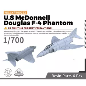 Yao's Studio LYR700223 1/700 Military Model Kit US McDonnell Douglas F-4 Phantom - Picture 1 of 7