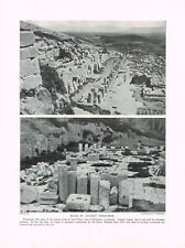 Ruins Of Ancient Pergamum Antique Picture Print 1914