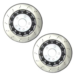 SHW Performance Set of 2 Rear 330mm Drilled Brake Disc Rotors for RS5 Sportback - Picture 1 of 1