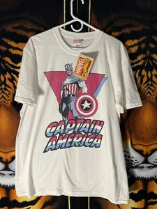 Marvel Comics Captain America NWT Retro T-Shirt XL 23.5 x 30 - Picture 1 of 4
