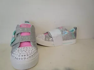 S Sport by Skechers Toddler Girls Kelsi Sneakers w/ Lights Aqua Blue/Gray Sz 13 - Picture 1 of 5