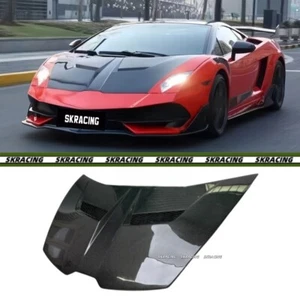 For Lamborghini Huracan LP610 LP580 Real Carbon Fiber Front Bonnet Hood Panels - Picture 1 of 7