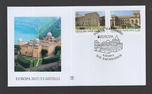 VATICAN - 2017 Castles: Europa - FDC - VF - Picture 1 of 1