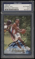 1994 SP #3 Grant Hill Die Cuts PSA/DNA Auto RC RC