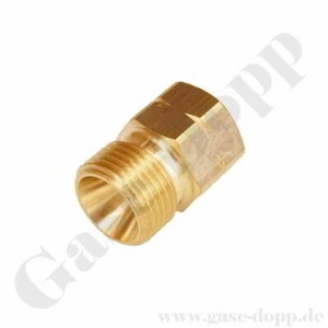 Reduzierstück G 3/8" LH AG x G 1/4" LH IG Adapter Reduzierung Linksgewinde Gas - Bild 1 von 2