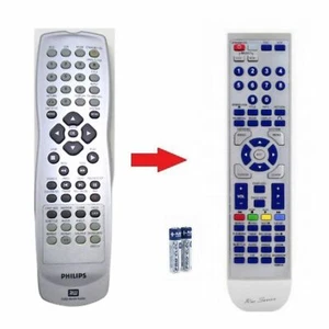 Telecomando dedicato di ricambio per registratore Philips VHS/VCR/DVD DVDR630VR - Foto 1 di 1