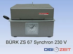 Zeiterfassung Stempeluhr KIENZLE / BÜRK ZS 67 /Syn mit Garantie - Bild 1 von 7